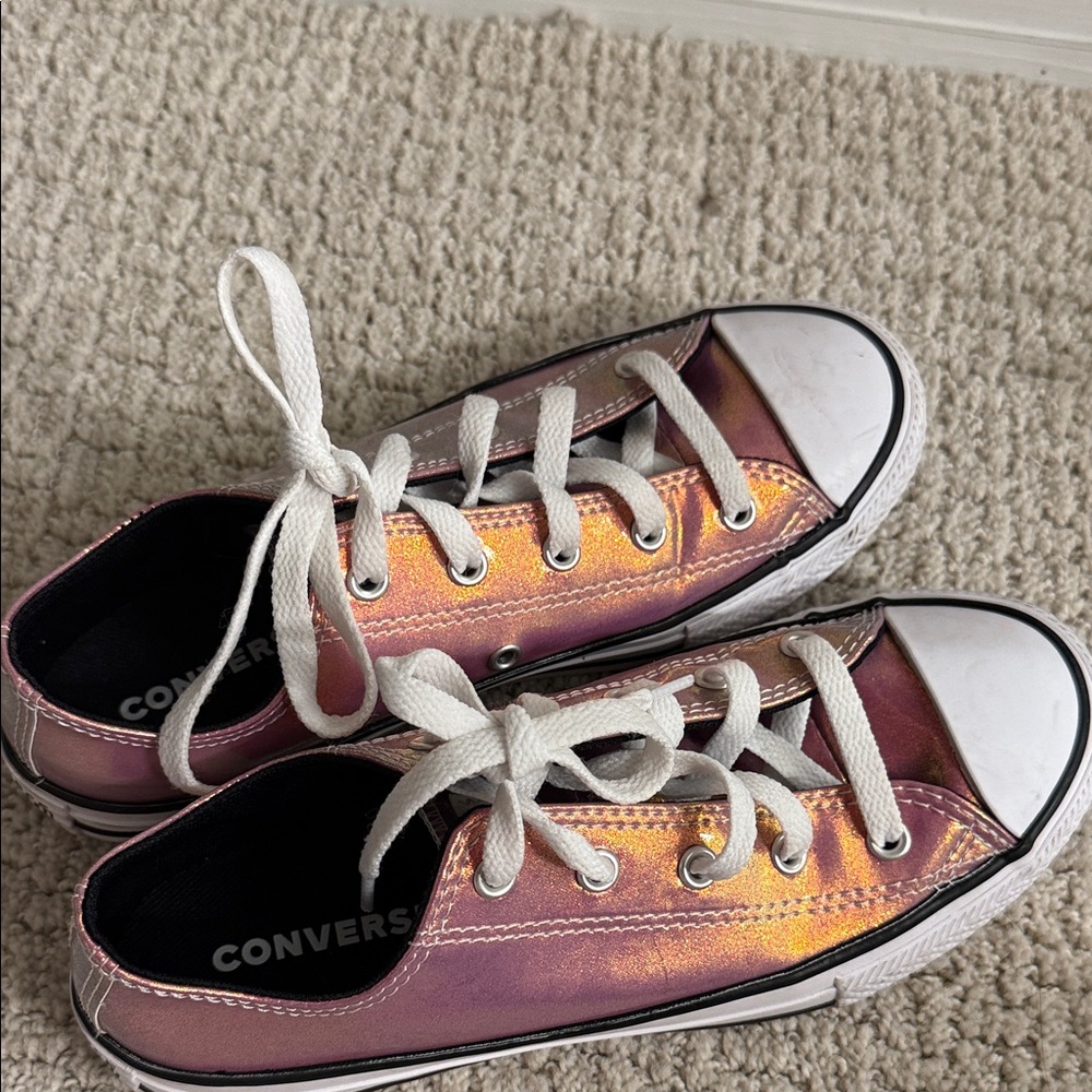 Converse Kids' Iridescent Pink  Sneakers